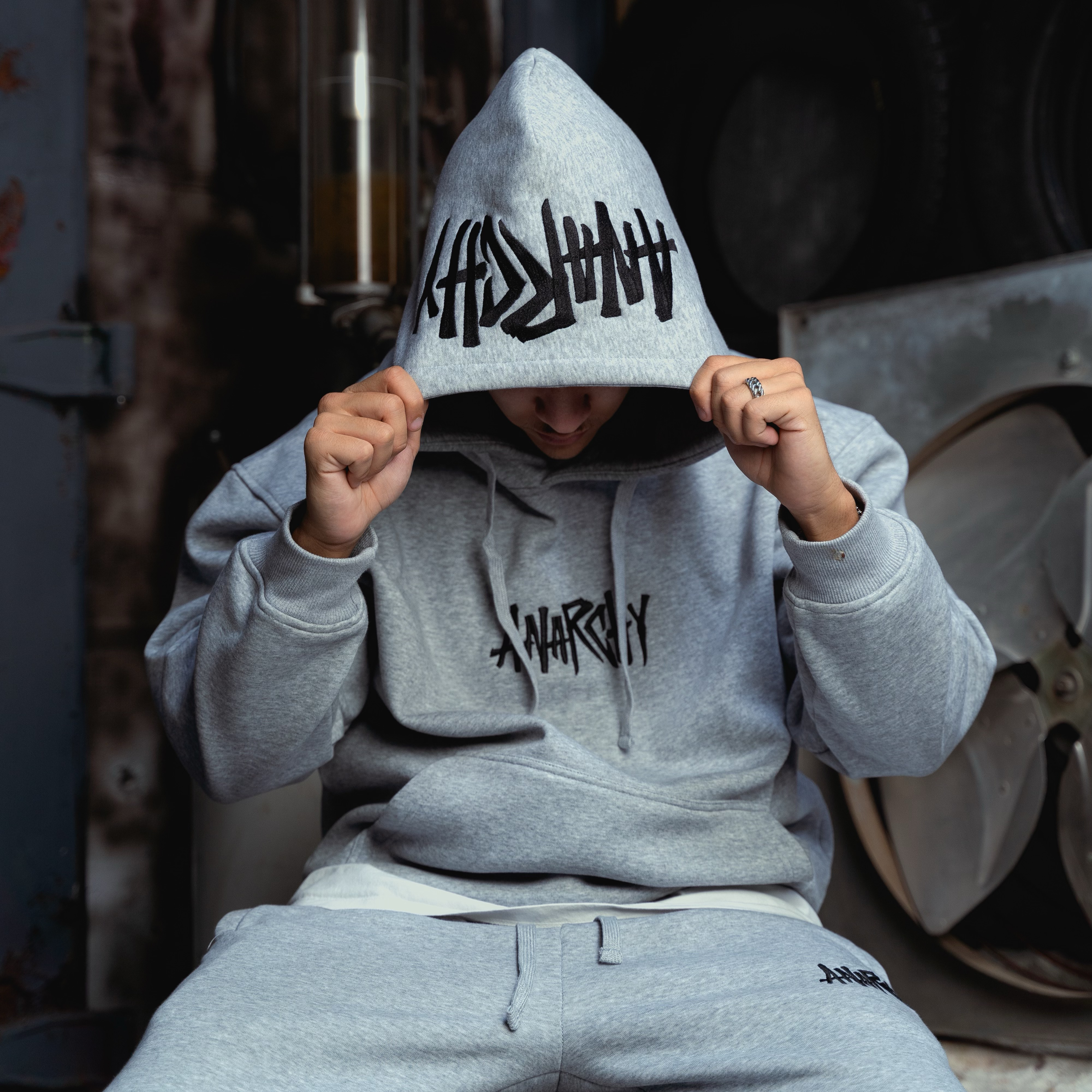 Anarchy Minimal Hoodie (Grau)