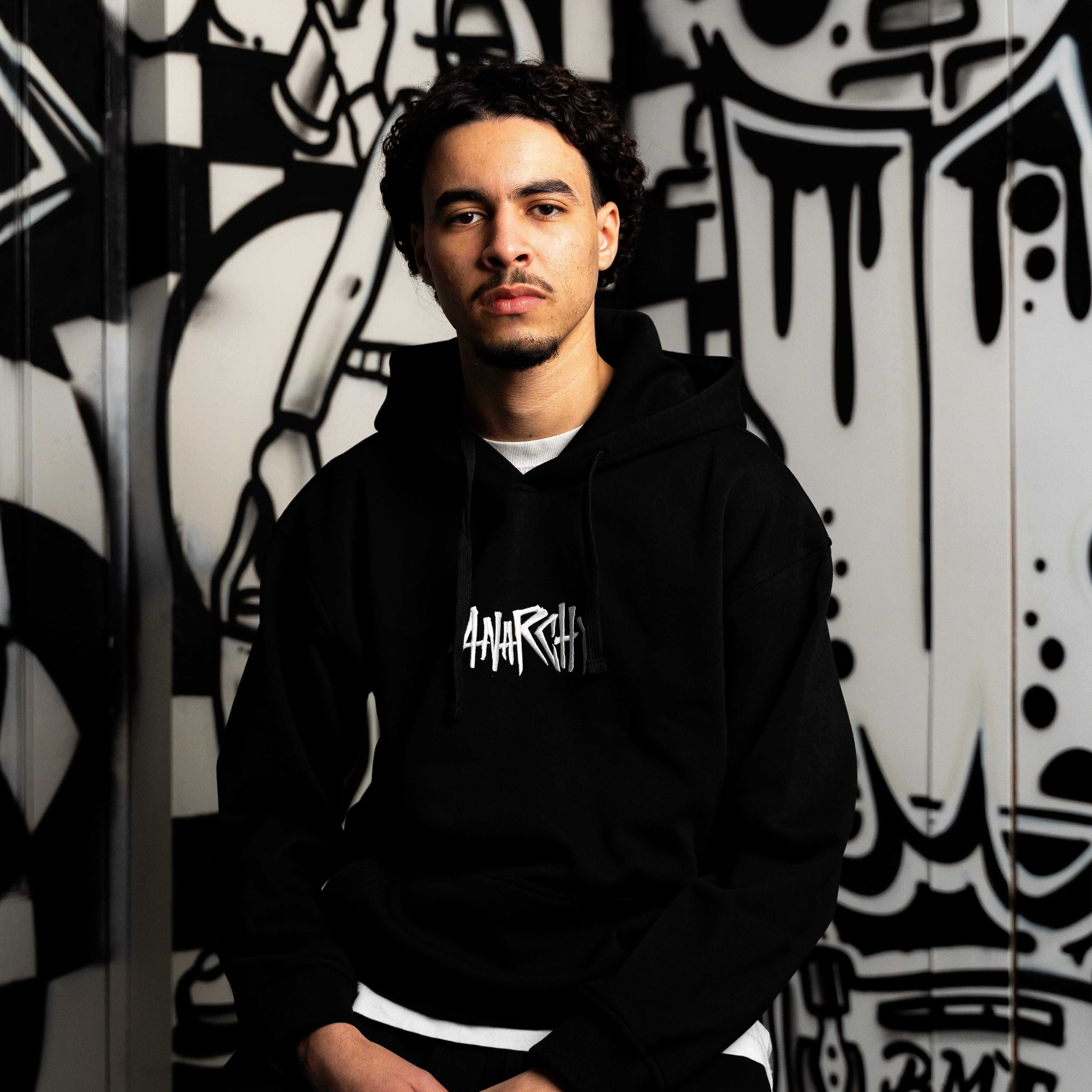 Anarchy Minimal Hoodie (Black)